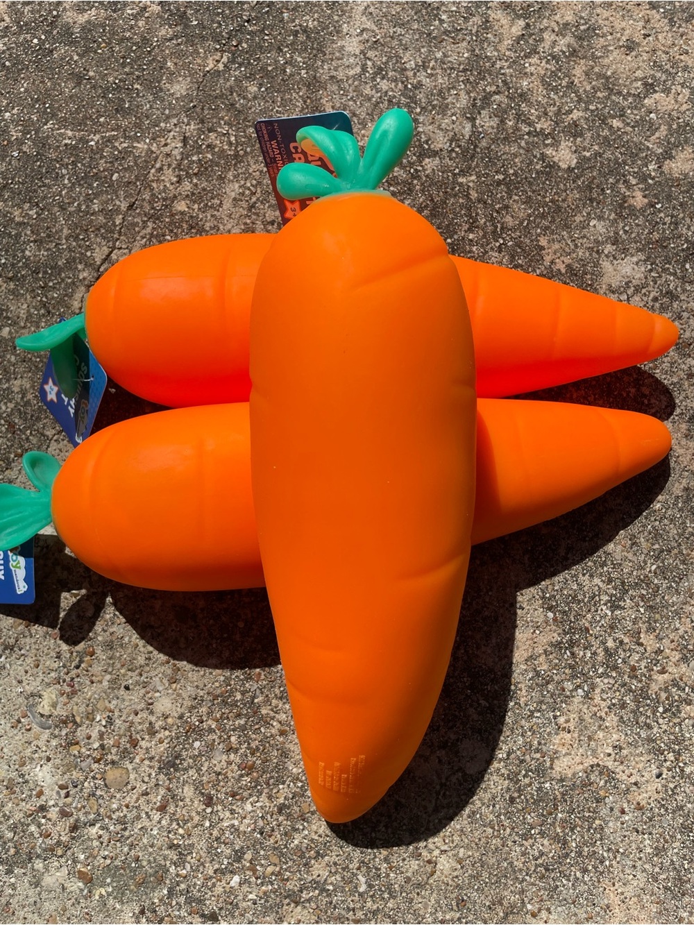 Toymendous Jumbo Carrots Squishy Toy Stress Squeezy New With Tags